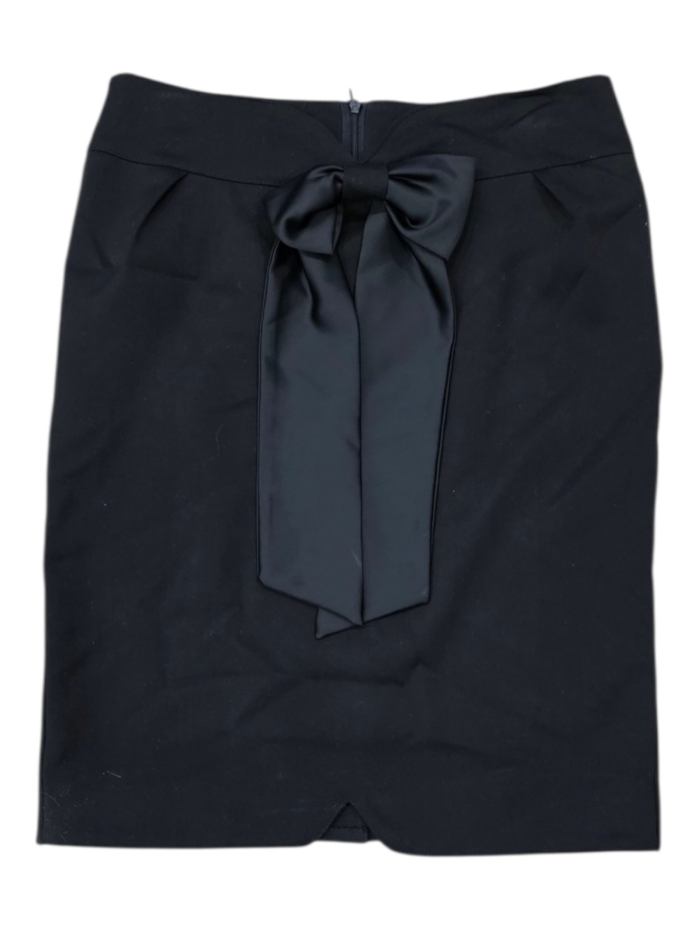 Katrin Black Bow-Accent Pencil Skirt 8